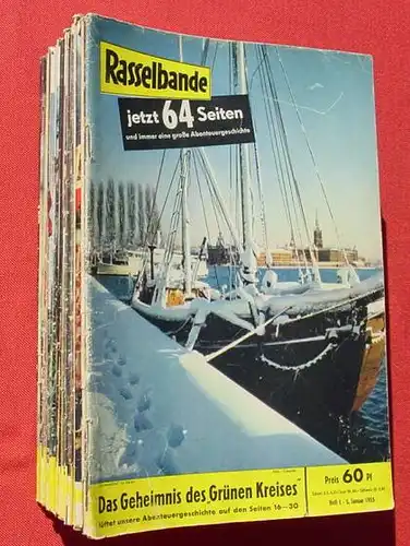 ()  Rasselbande 1955. Kinder-Jugend-Magazine. 26 verschiedene Magazine. Siehe bitte Beschreibung u. Bild.
