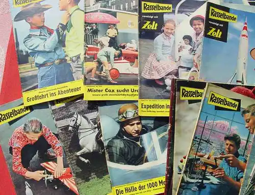 ()  Rasselbande 1955. Kinder-Jugend-Magazine. 26 verschiedene Magazine. Siehe bitte Beschreibung u. Bild.
