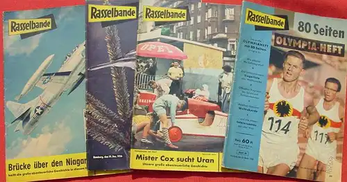 (1039136)  Rasselbande. 1950-er Jahre. Kinder-Jugend-Magazine. 15 verschiedene Magazine. Siehe bitte Beschreibung u. Bild.
