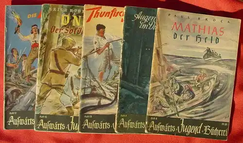 (1047452) Sammlung &quot;Aufwärts-Jugend-Bücherei&quot; 1940-1944. 31 verschiedene Hefte. Siehe bitte Beschreibung u. Bilder 
