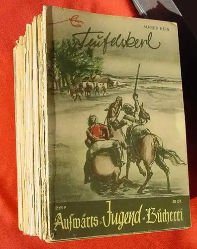 () Sammlung &quot;Aufwärts-Jugend-Bücherei&quot; 1940-1944. 31 verschiedene Hefte. Siehe bitte Beschreibung u. Bilder 
