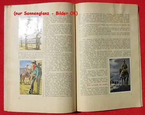 (1047466) Billy Jenkins Sammel-Album. Mit Original-Klebebildern ! Mit einer Wildwest-Erzählung : Ein 'G-MAN' kam nach Lato. Von Jo Reuter. Komplettes Original-Sammelalbum mit allen 32 eingeklebten Originalbildchen. Uta-Verlag, Sinzig (Rhein). Zustand...