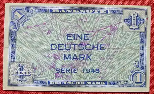 (R80211) Deutschland. Eine Deutsche Mark. Serie 1948. Original. Banknote. Geldschein. Kopfgeld. 