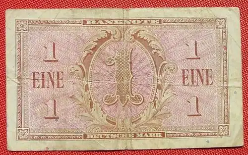 (R80228) Deutschland. Eine Deutsche Mark. Serie 1948. Original. Banknote. Geldschein. Kopfgeld. 
