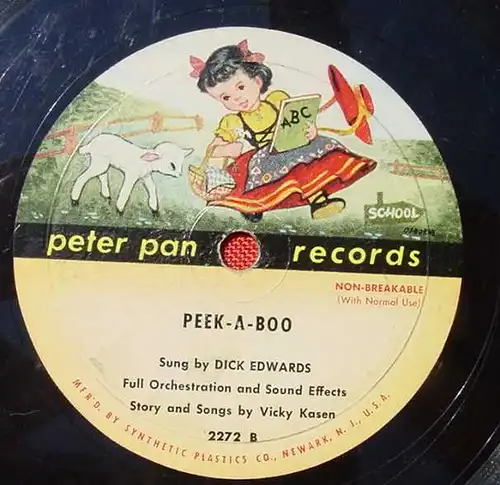 (2002327) Dick Edwards. With Peter Pan Orchestra. Alte Schellack-Schallplatte. Siehe bitte Beschreibung u. Bilder