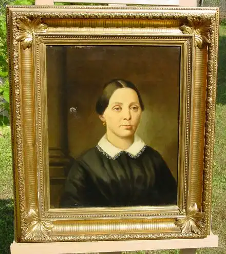 Oelgemaelde. Frauen-Portrait. Um 1900 ? (intern : Gem111)