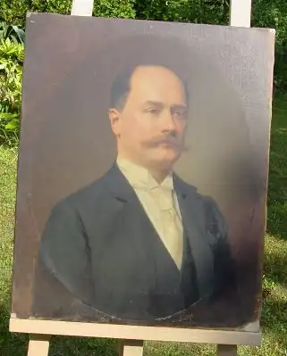 Oelgemaelde. Maennerportrait. Um 1900 ? (intern : Gem113)