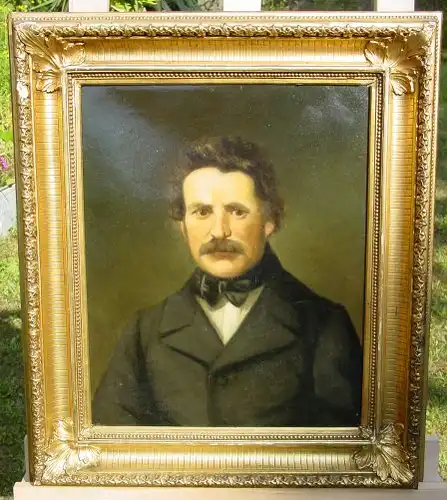 Oelgemaelde. Maennerportrait. Um 1900 ? (intern : Gem114)