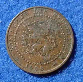 () Muenze 1 Cent 1906 Niederlande