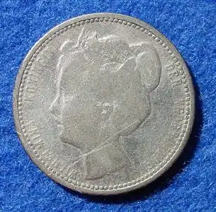 () Muenze 25 Cents 1906 Niederlande