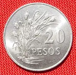 (1007097) Guinea-Bissau. 20 Pesos 1977. Muenze.  Reisplanze / F.A.O