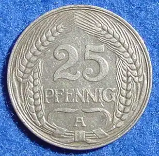 () 25 Pfennig 1910-A. Deutsches Reich, J. 18