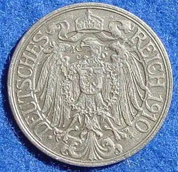 () 25 Pfennig 1910-A. Deutsches Reich, J. 18