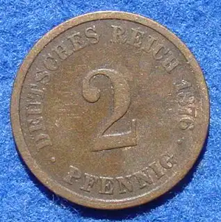 () 2 Pfennig 1876-J. Deutsches Reich, J. 2