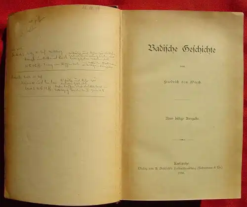 (2002634)   Weech. Badische Geschichte. Karlsruhe 1896