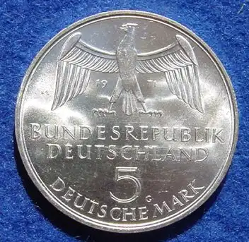 () 5 DM 1971 - G. Dem deutschen Volke. Reichsgruendung 1871-1971. Silber-Gedenkmuenze. Deutschland