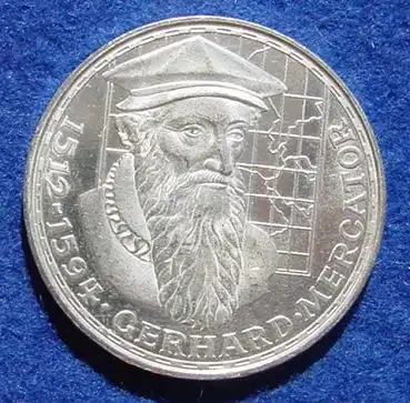 () 5 DM 1969 - F. Gerhard Mercator. Silber-Gedenkmuenze. Deutschland