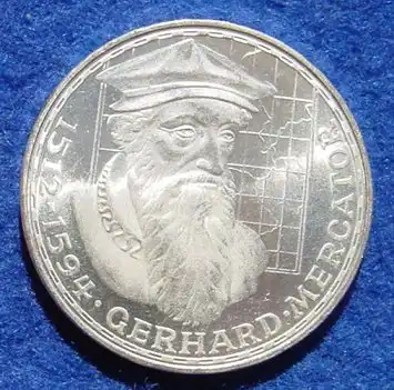 () 5 DM 1969 - F. Gerhard Mercator. Silber-Gedenkmuenze. Deutschland