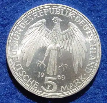 () 5 DM 1969 - F. Gerhard Mercator. Silber-Gedenkmuenze. Deutschland