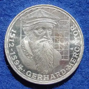 (1043456) 5 DM 1969 - F. Gerhard Mercator. Silber-Gedenkmuenze. Deutschland