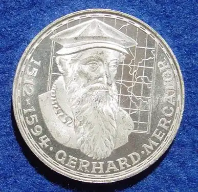 () 5 DM 1969 - F. Gerhard Mercator. Silber-Gedenkmuenze. Deutschland