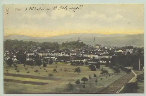 Ansichtskarte Uster 1906 (intern : 1020267)