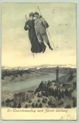 Zürich-Uetliberg 1905 (intern : ) Postalisch gelaufen 1905. 