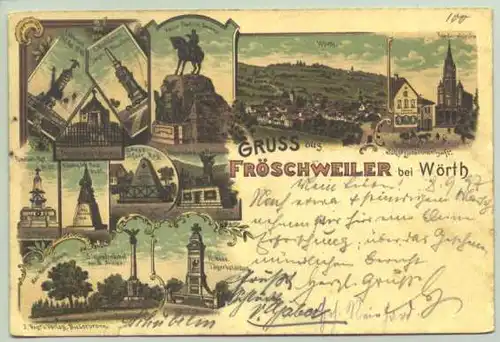 Froeschweiler. Frankr. AK 1897 ()