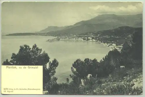 Menton. Frankr. AK um 1910 ? ()