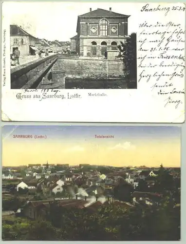 Saarburg. Frankr. 2 x AK um 1905-10 ? (1026468)