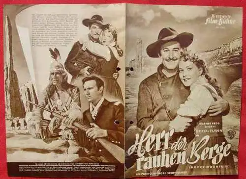 Neu : Versandkosten ab Euro 2,20 () IFB : Illustrierte Film-Bühne Nr. 1319. Filmprogramm der 1950-er Jahre. Titel : Herr der rauhen Berge. Film mit Errol Flynn, u.a. . mit Abheftungslöcher.