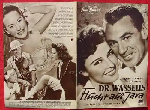 Neu : Versandkosten ab Euro 2,20 () IFB : Illustrierte Film-Bühne Nr. 1646 / Filmprogramm der 1950-er Jahre. Titel : Dr. Wassells Flucht aus Java. Abenteuer-Film mit Gary Cooper, u.a. . , am Rand Abheftungslöcher.