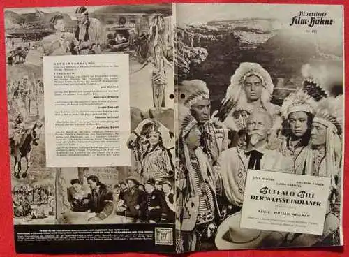 Neu : Versandkosten ab Euro 2,20 () IFB : Illustrierte Film-Bühne Nr. 892 / Filmprogramm der 1950-er Jahre. Titel : Buffalo Bill - Der weisse Indianer. Mit Joel McCrea, Maureen O'Hara, u.a. (am Rand sauber gelocht, Gebrauchsspuren)