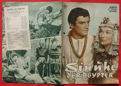 Neu : Versandkosten ab Euro 2,20 () DNF : Sinuhe der Ägypter. Das Neue Film-Programm. Klemmer. Film mit Jean Simmone, Victor Mature, u. a. . Gebraucht, am Rand Abheftungslöcher. # Filmprogramme