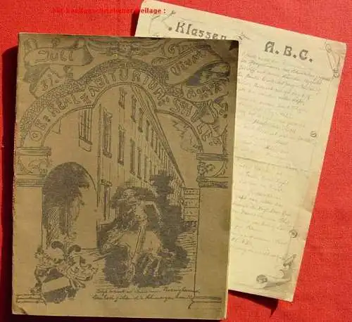 Neu : Versandkosten ab Euro 5,00 BRD (intern ) 'Heidelberger Bierzeitung'. Ober-Real-Abiturium-Schule, Heidelberg Jahrgang 1907. Original-Exemplar. 24 Seiten. Großformat ca. 23 x 30 cm. Fadenheftung. Ein wirklich sehr interessantes Dokument !...