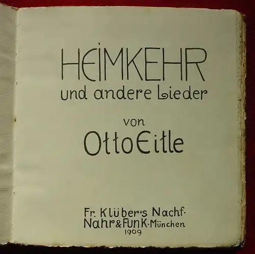 Eitle 'Heimkehr ...' Lithos v. Wechsler 1909 ()