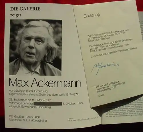 Kunst-Kat. Ackermann. Mannh. 1975 (2001788)