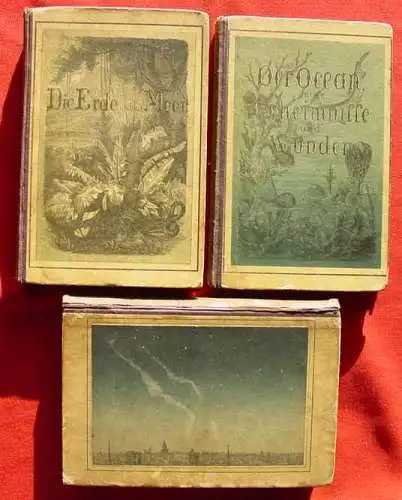 Neu : Versandkosten ab Euro 6,00 / BRD. (intern ) Drei Bände der Reihe "Das Weltall" aus dem Verlag von Reinhold Schlingmann, Berlin 1865 / 1866. //  Erster Theil : "Die Wunder der Sternenwelt" - Illustrirte Astronomie für Laien. Von A....