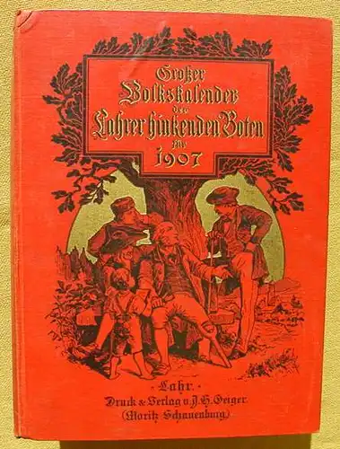 () Grosser Volkskalender des Lahrer Hinkenden Boten 1907