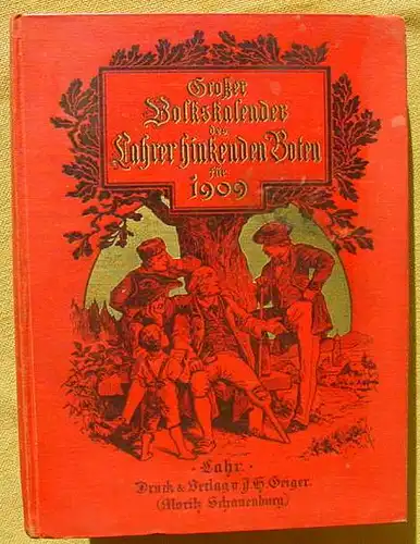 () Grosser Volkskalender des Lahrer Hinkenden Boten 1909