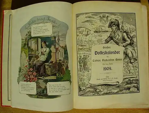 () Grosser Volkskalender des Lahrer Hinkenden Boten 1909