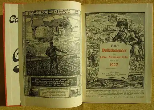 () Grosser Volkskalender des Lahrer Hinkenden Boten 1922