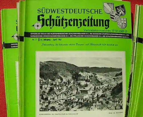 (1005339) 18 x Suedwestdeutsche Schuetzenzeitung. 1967. Grossformat. Verlag Pausch, Isny