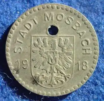 () 10 Pfennig Mosbach 1918. Notgeld. Kriegsnotgeld