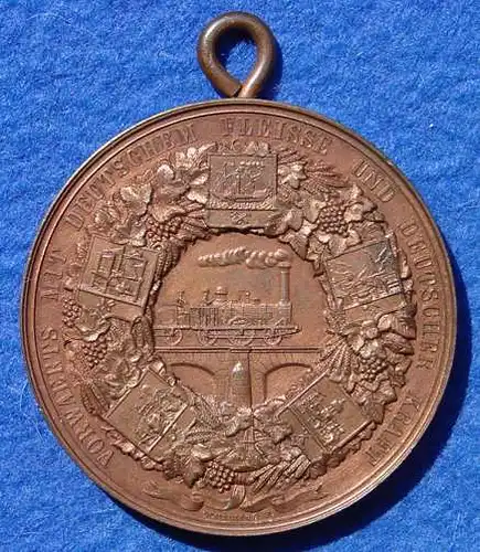 () Medaille : Deutsche Gewerbeerzeugnisse, Berlin 1844. Abb. Eisenbahn. Guter Zustand