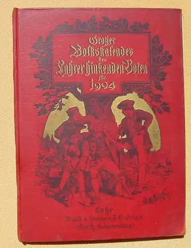 () Grosser Volkskalender des Lahrer Hinkenden Boten 1904