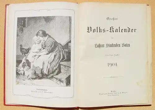 (1008435) Grosser Volkskalender des Lahrer Hinkenden Boten 1904