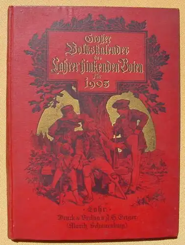 (1008436) Grosser Volkskalender des Lahrer Hinkenden Boten 1905