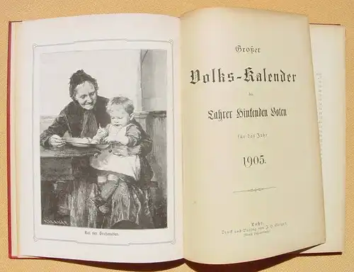 (1008436) Grosser Volkskalender des Lahrer Hinkenden Boten 1905