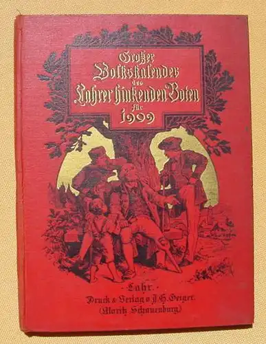 () Grosser Volkskalender des Lahrer Hinkenden Boten 1909